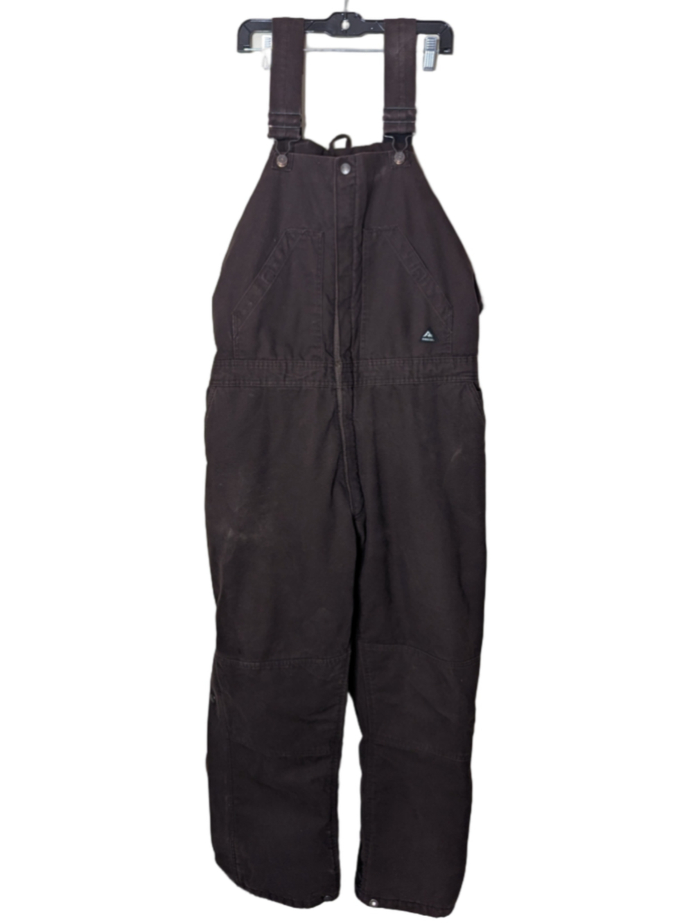 Ladies Ridgecut Quilted Lined Bib Overalls Brown 2XL Work Insulated Adj Straps